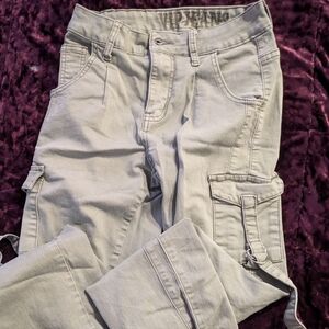 VIP Gray Relaxed Fit Cargo Jeans